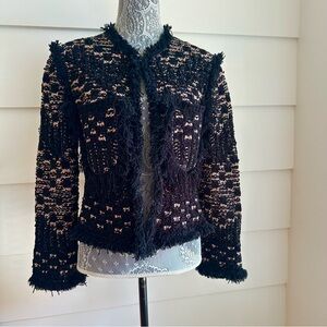 Missoni Knit Jacket with Fringe M Missoni Lady Jacket size 42